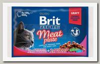 Консервы для кошек Brit Premium Meat Plate, Мясная тарелка