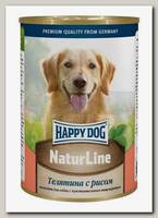 Консервы для собак Happy Dog Natur Line, Телятина и рис