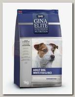 Сухой корм для собак Gina Elite Dog White fish&Rice