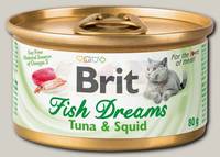 Консервы для кошек Brit Fish Dreams Tuna & Squid Тунец и кальмар