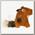 Игрушка для собак Homepet Белка плюш с пищалкой