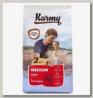 Сухой корм для взрослых собак средних пород старше 1 года Karmy Medium Adult Телятина