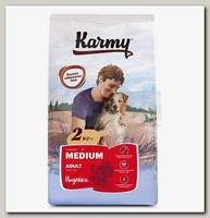 Сухой корм для взрослых собак средних пород старше 1 года Karmy Medium Adult Индейка